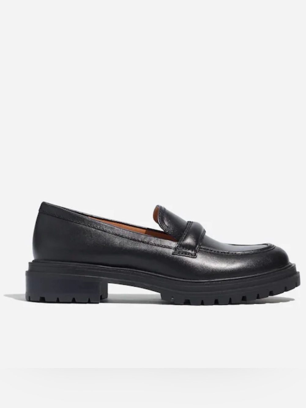 Madewell Bradley Lugsole Leather Loafer Size 7.5